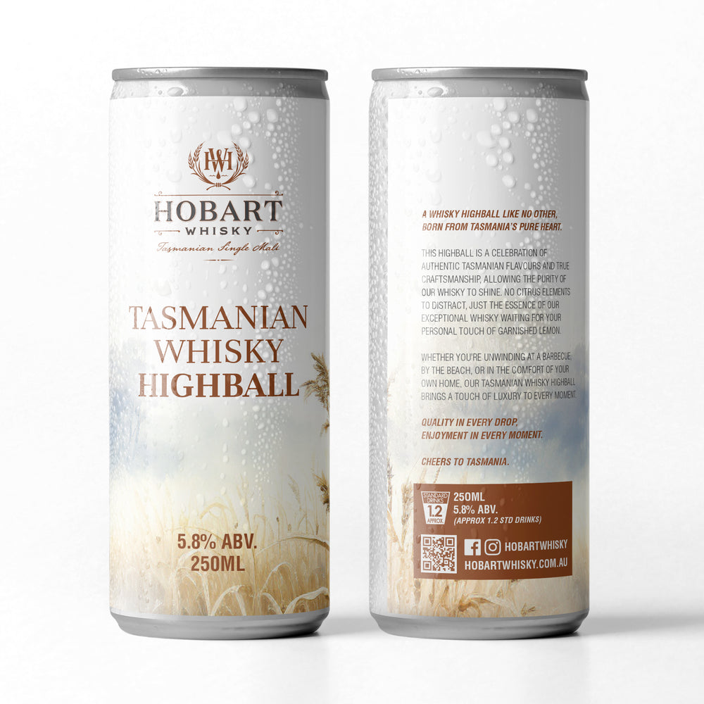 Tasmanian Whisky Highball RTD Cans (4 Pack / Carton)